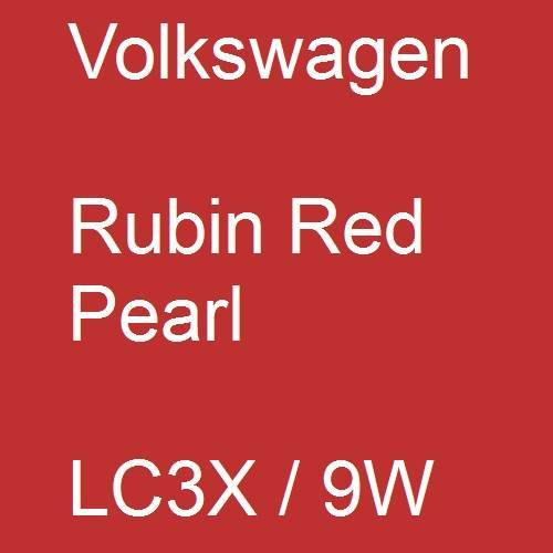 Volkswagen, Rubin Red Pearl, LC3X / 9W.